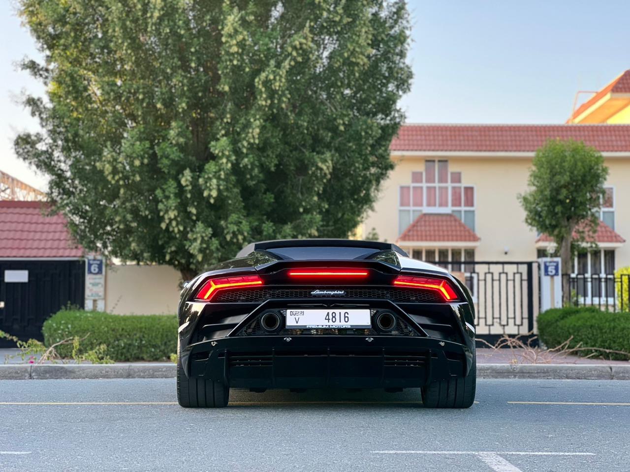 LAMBORGHINI HURACAN EVO CONVERTIBLE BLACK
