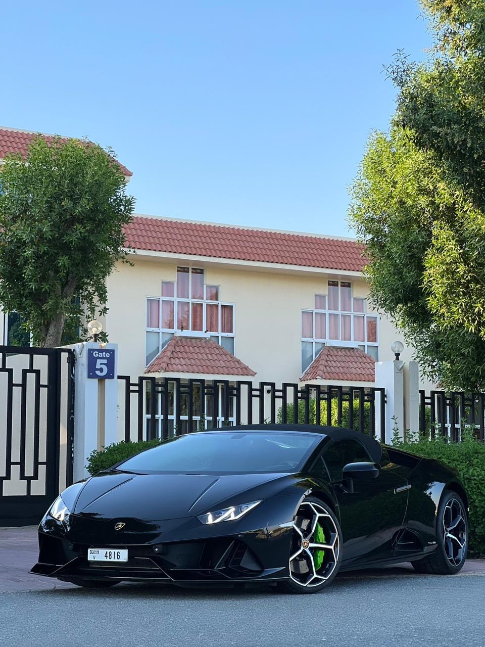 LAMBORGHINI HURACAN EVO CONVERTIBLE BLACK