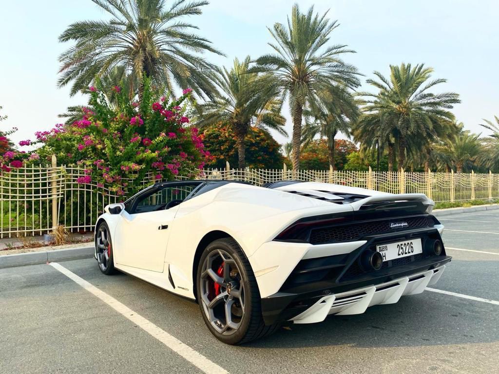 LAMBORGHINI HURACAN EVO CONVERTIBLE WHITE